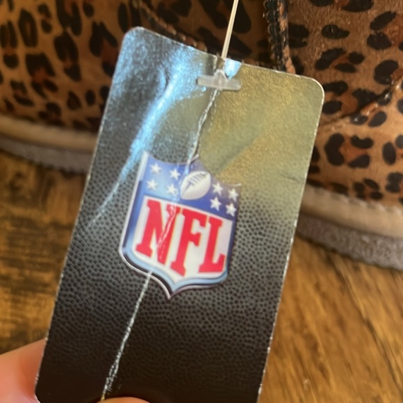 NWT!! NFL Dallas Cowboys leopard boots, size women’s 6 - Picture 6 of 11